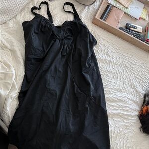 Roaman's Black Swim dress
